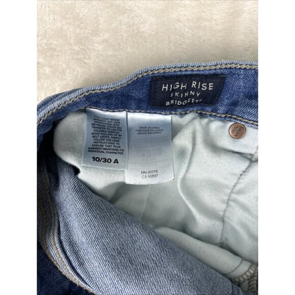 Women’s Lucky Brand Los Angeles High Rise Skinny Bridgette Jeans 10/30 Ankle - Picture 9 of 9